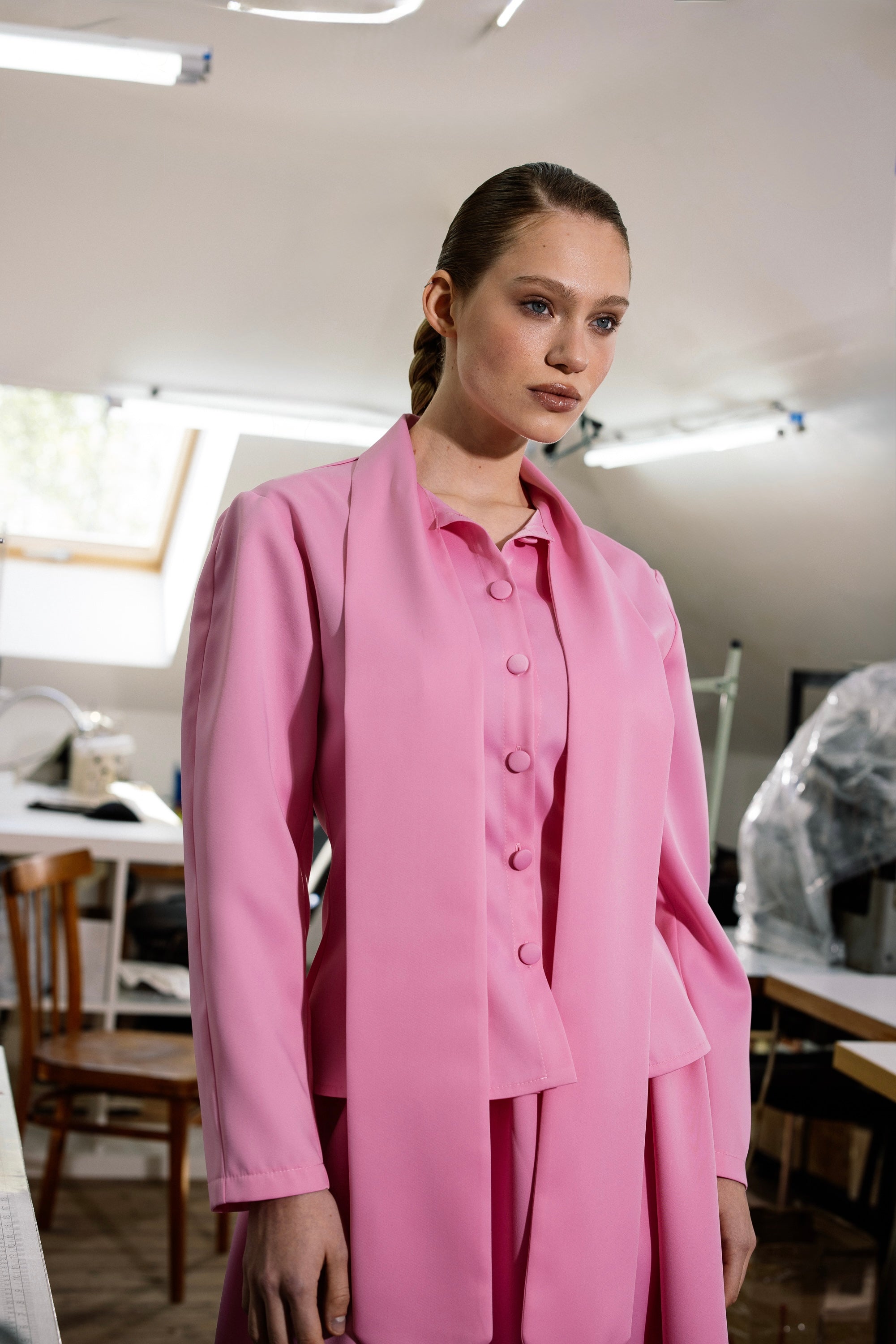 Pink Bow Blouse