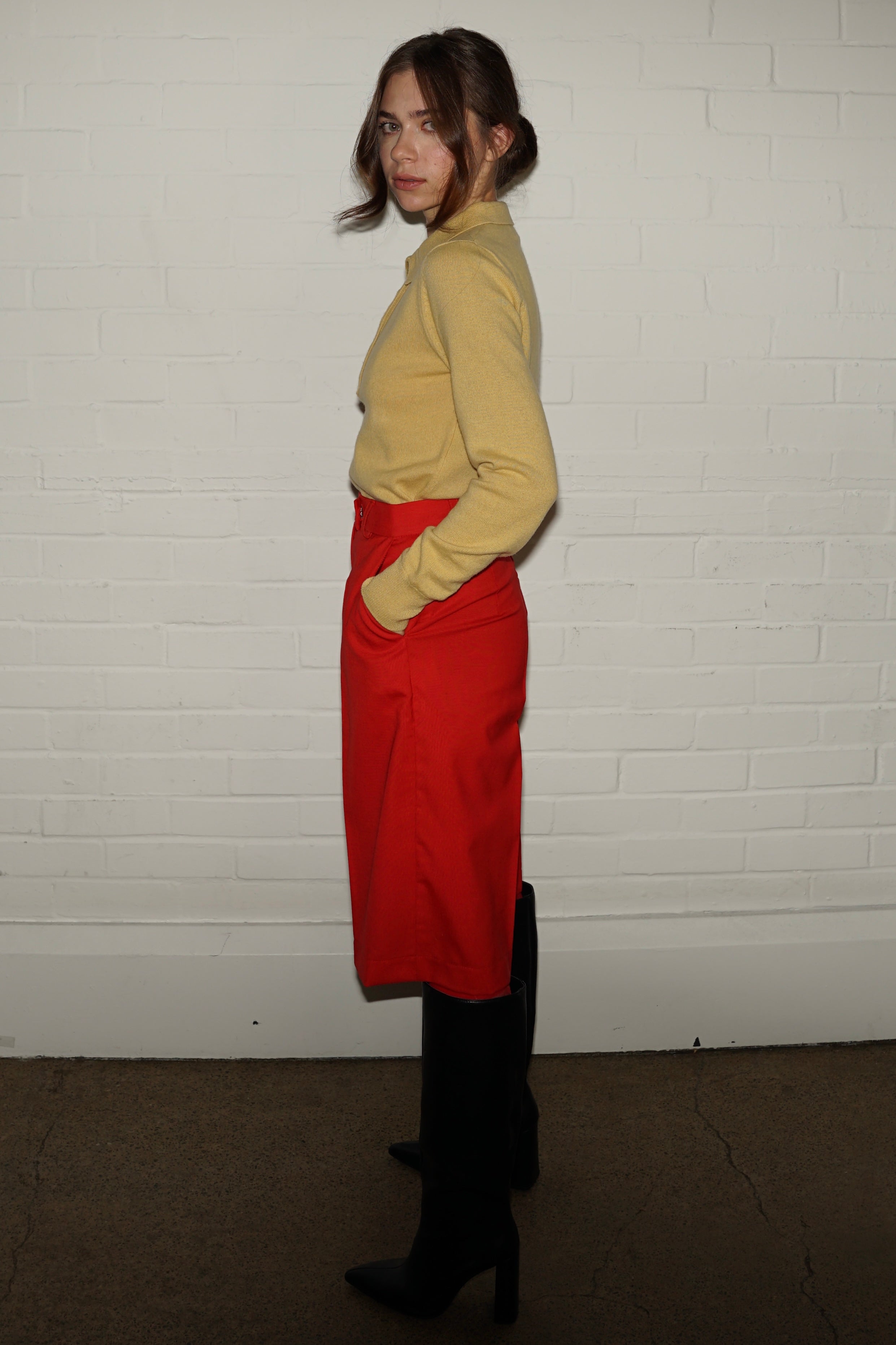 Wool Culotte Shorts
