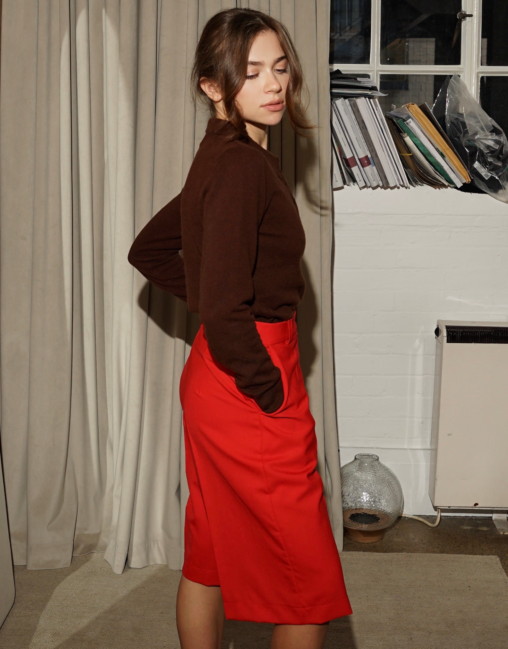 Wool Culotte Shorts
