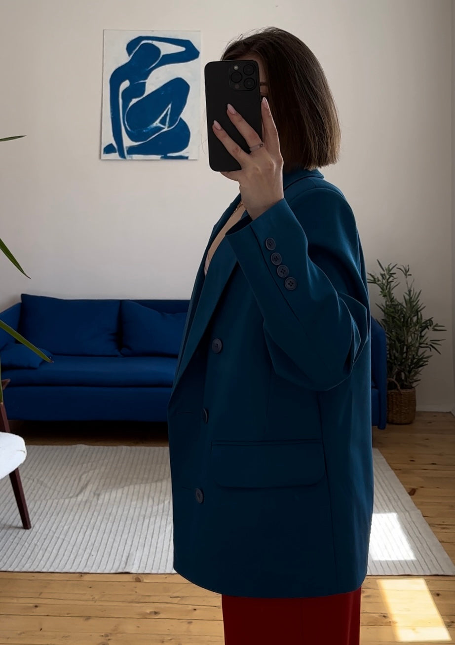 Pure Wool Blue Jacket